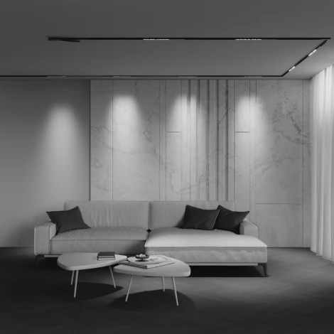 Трековый светильник низковольтный светодиодный 48V 6W 2700-6000K Maytoni Technical Points TR241-4-6WTW-DD2-B