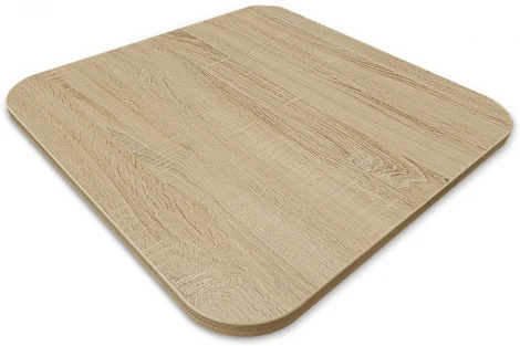 Стол Sheffilton SHT-TU7-1/60/60 ЛДСП корич.муар(цинк)/черный/дуб сонома