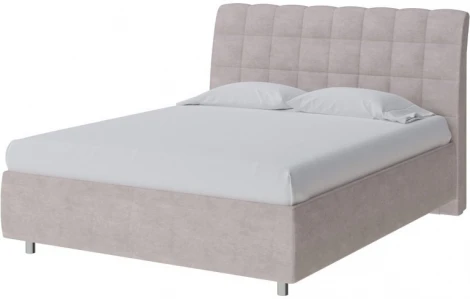PROxSON Кровать Volumo без основания (Ткань: Велюр Лофти Бежевый) 180x200