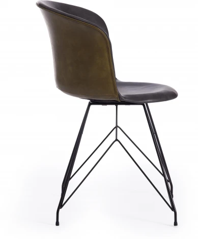 Стул KRANZ (mod. 9322М) экокожа / пластик , 53 х 55 45 76,5, Grey (Cерый) 7 Olive (Оливковый) 19 черный Tetchair 15518
