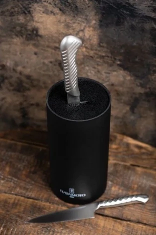 Подставка книверсальная для ножей COLOR PWBS-15D-BLK Hatamoto