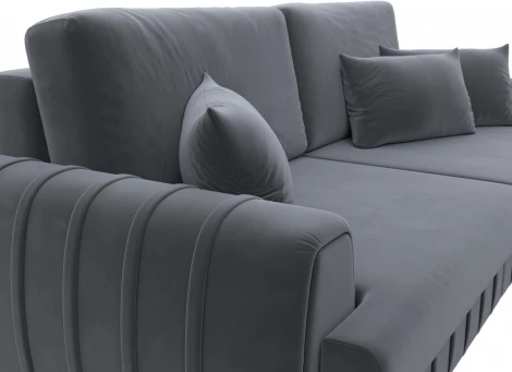 Диван прямой Лига-057 НПБ Лига Диванов (Велюр) арт.129213