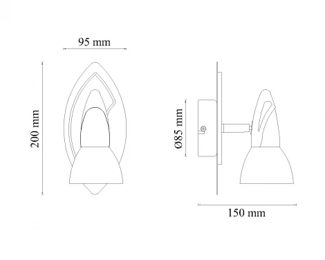 Спот Globo Lord III 5443-1 (220V, выключатель, круглые)