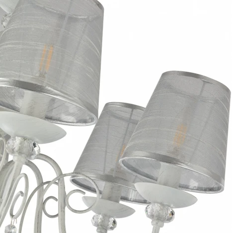 Подвесная люстра Arte Milano AM347620 347620/8 WT+SL (220V, подвески, на цепи)