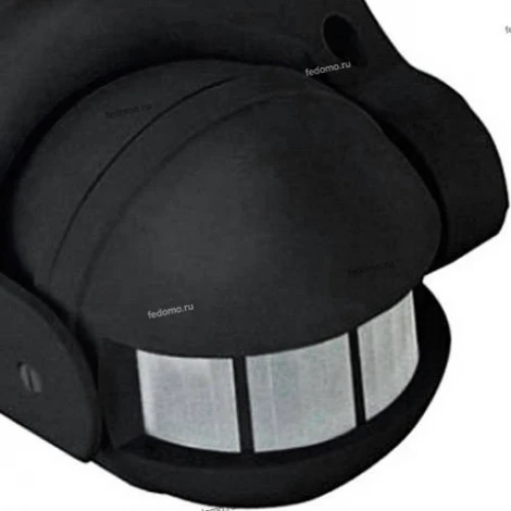 Датчик движения инфракрасный накладной Horoz Linea, черный, 1000W, IP44