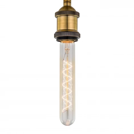 Ретро лампочка накаливания Эдисона цилиндр желтая колба E27 40 Вт 2600K диммируемая Citilux Эдисон T3032G40