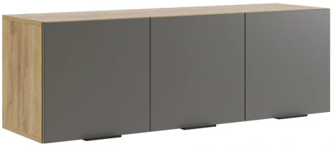 Шкаф навесной Woodville Бери 120 дуб крафт золотой / графит 551874