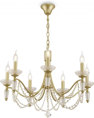 Подвесная люстра Freya Zoe FR2009PL-07G (220V, на цепи, свеча)