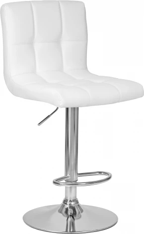Стул барный DOBRIN CANDY (белый) 5006-LM CANDY, цвет сиденья белый, основания хром
