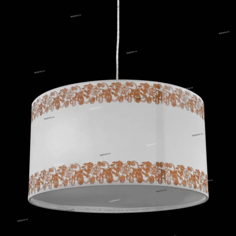 Подвес Natali Kovaltseva Biarritz, 1 плафон, бронза с белым и коричневым