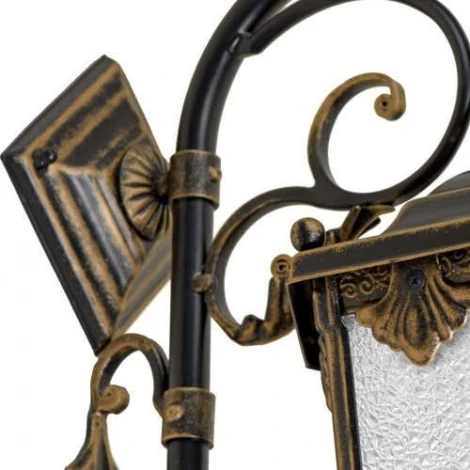 Настенный фонарь уличный Кузнечное дело Ретро 35-001-ЧЗ (220V, ковка, под старину, IP54)