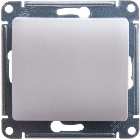 Выключатель встраиваемый одноклавишный (перламутровый) Systeme Electric Glossa GSL000611
