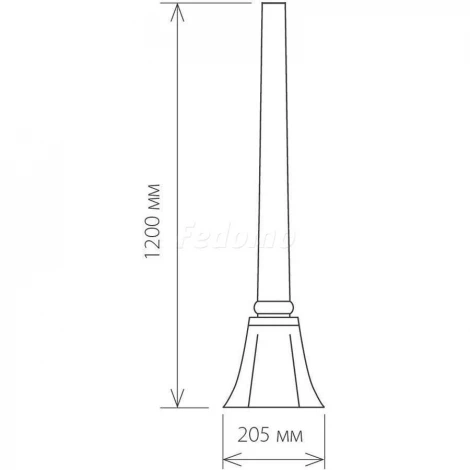 Столб для светильника Elektrostandard 1043 Type-F-black-gold