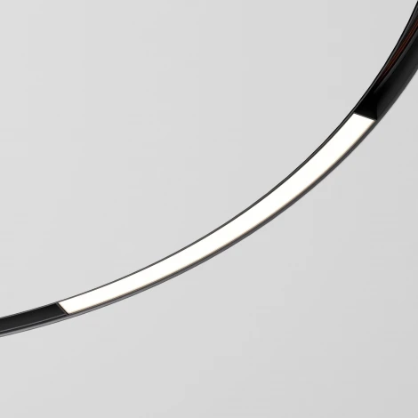 Трековый светильник магнитный для радиусного шинопровода Elektrostandard Slim Magnetic 85182/01 16W 4200K Planar чёрный Ø 1200мм (LED, 48V)