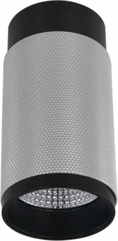 Точечный накладной светильник iLedex Delta 1954-10W-3000K-36 BK+SL (220V, круглые)