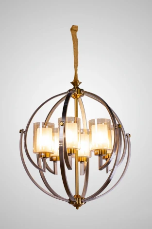 Подвесная люстра AM Group AM372 AM372 SP6 GAB+SN (220V, на цепи, клетка)