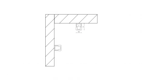Алюминиевый профиль накладной П-образный 2м SWG SF SF-0709