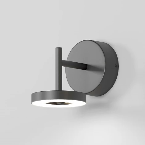 Настенный уличный светильник Elektrostandard Verano 35185/D черный (LED, 220V, круглые, IP54)