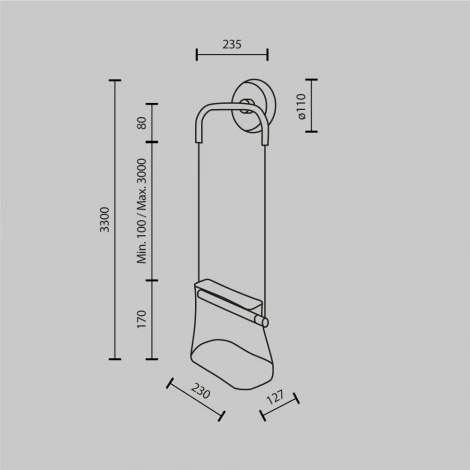 Настенный светильник Maytoni Cabaret MOD170WL-L8BS3K1 (LED, 220V)