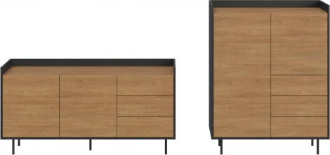 Композиция Look 4 ОГОГО (арт.798055), (ЛДСП/Черный)