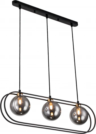 Подвесной светильник Spazio V000162 (11017/3P Black) (220V, на проводе, шар)