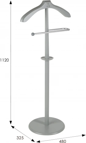 Вешалка костюмная В 25Н серый от фабрики Mebelik