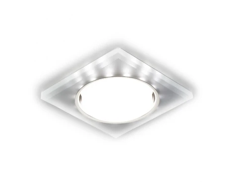 Встраиваемый точечный светильник Ambrella Gx53+led G215 CH/WH (для детской, 220V)