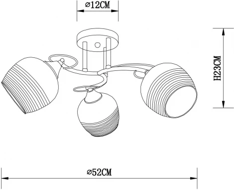 Потолочная люстра Arte Lamp Atria A4121PL-3WH