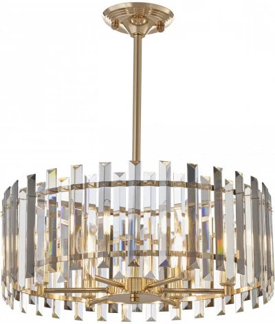 Подвесная люстра хрустальная на штанге Arte Milano Sorrento-5209 375209/6/350/490 GD (220V)