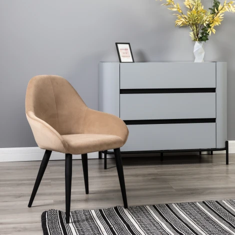 Кресло Kent Diag beige/черный R-Home арт.410119130h_Diagbeige_черн