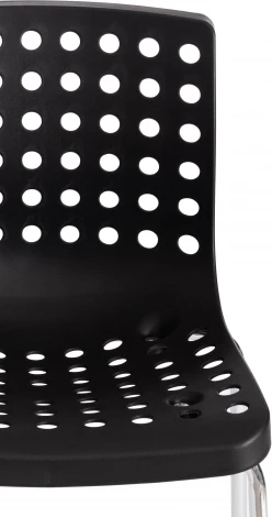 Обеденный стул Tetchair SKALBERG (Металл,Пластик/Черный,Хром)