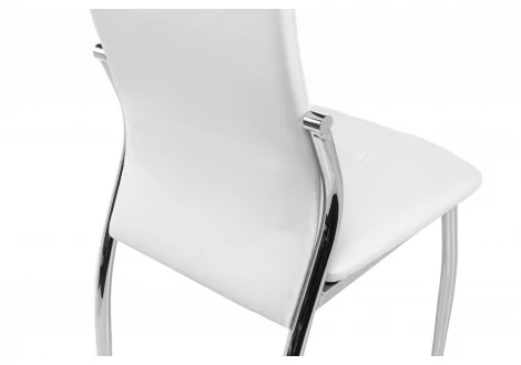 Обеденный стул на металлокаркасе Woodville Farini белый 1519