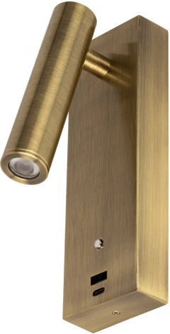 Спот для чтения Citilux Декарт CL704433 с USB (LED, 220V, выключатель)