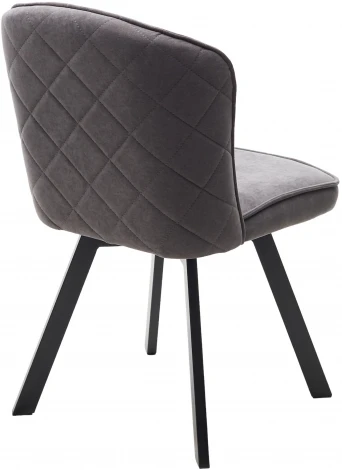 Стул MODE 360 град. поворот. B28 Темно-серый, велюр / черный каркас, М-City