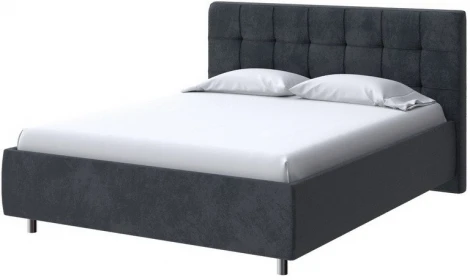 PROxSON Кровать Nety без основания (Ткань: Велюр Casa Графитовый) 180x190