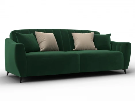 Диван-книжка Лига-095 НПБ (ДВП,ДСП,ЛДСП,Брус,Фанера,ЛДВП/Металл/Велюр/Зеленый) Лига Диванов 132533