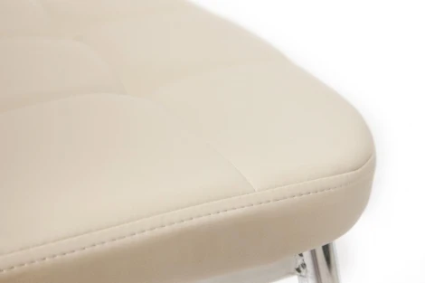 Обеденный стул Tetchair ELFO (Металл,Экокожа/Хром,Слоновая кость) 19311