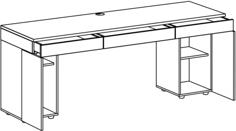 Стол Modus 3 ОГОГО (арт.693816), (ЛДСП/Серый)