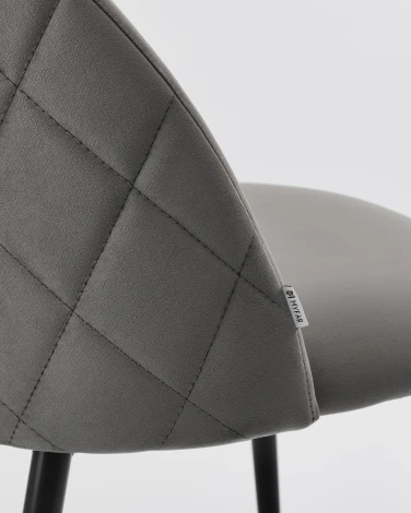 Стул MyFar Джозеф графитовый велюр MF1006-1