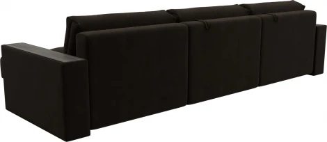 Диван угловой с декором Лига-049 НПБ Лонг Лига Диванов (Велюр) арт.128298