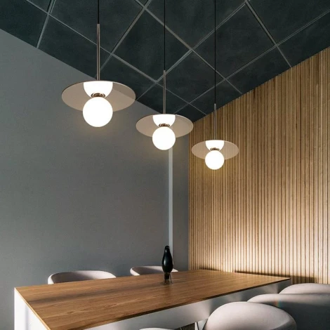 Подвесной светильник Tag M D35 Хром By ImperiumLoft Tag01 (220V, на проводе, шар)