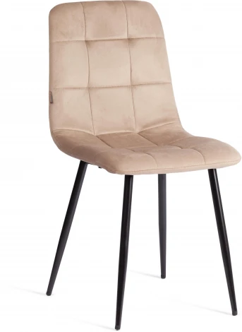 Стул CHILLY (mod. JSC-220) Tetchair (Велюр,Металл /Бежевый,Черный) арт. 21496