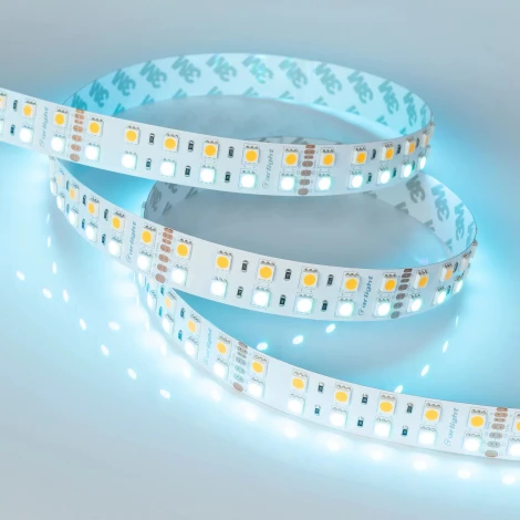 Светодиодная лента RT-B144-19mm 24V RGBW-Warm (32 W/m, IP20, 5m) (Arlight, Открытый) 012327(3)