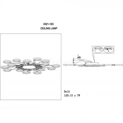 Потолочная люстра Favourite Dominium 2321-15C