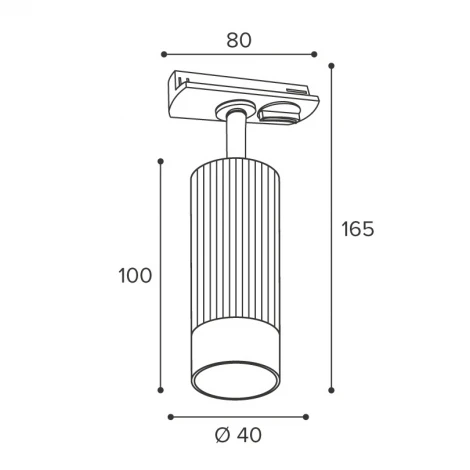 Трековый светильник однофазный Wolta WTL-MR11/16BG под лампу MR11 с цоколем GU10 Черный / золотой SHELL