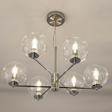 Подвесная люстра Citilux Галлен CL240161 (220V, на тросе, шарики)