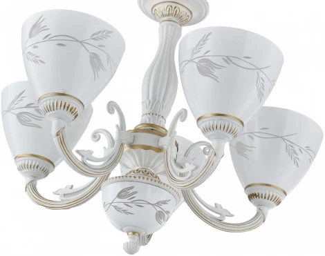 Подвесная люстра Arte Milano AM343659 343659/5 WT+G (220V, на цепи)