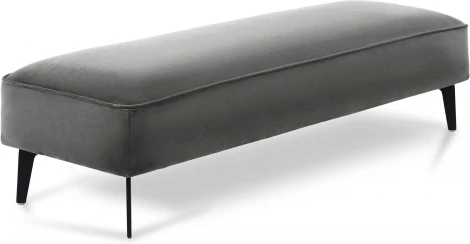 Банкетка Amsterdam ОГОГО (арт.787128), (Ткань,Велюр/Серый)