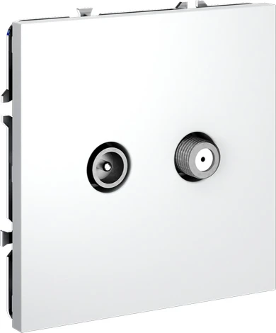 Розетка телевизионнная оконечная TV+SAT (белый матовый) Voltum S70 VLS060402