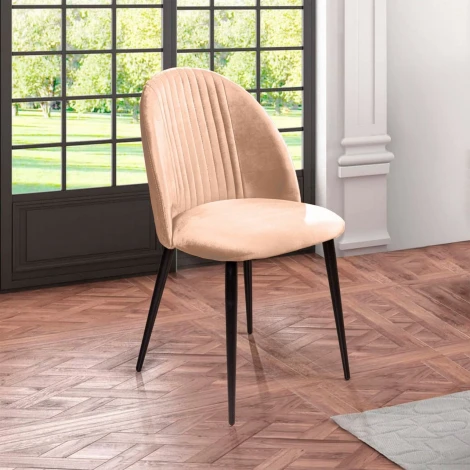 Стул Franco, бархат бежевый 5 Top Concept (12853)